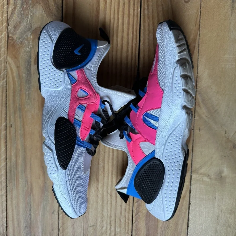Huarache E.D.G.E. TXT GS 'White Black Hyper Pink' 6.5Y Women's 8 Sneaker Shoe